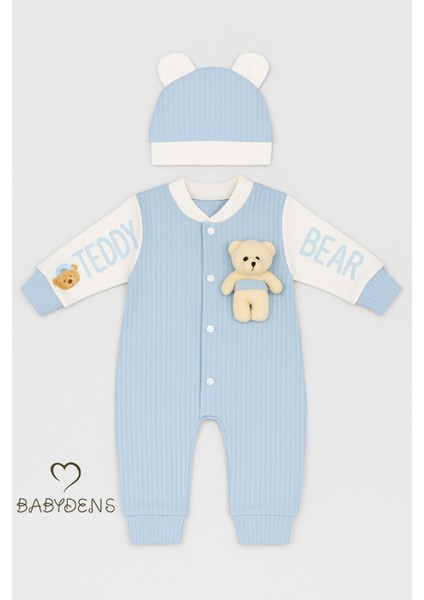 Teddy Bear Temalı Yenidoğan Fitilli Tulum Takımı Ayıcıklı Erkek Bebek Tulum Şapka Set PAMUK fiyatları