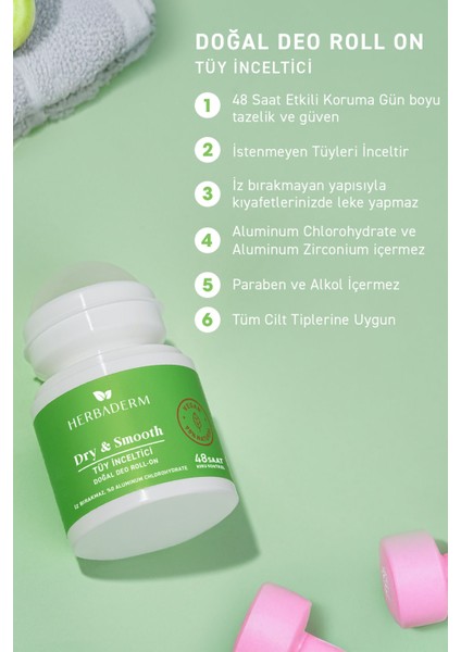 Tüy Inceltı̇cı̇ Doğal Deo Roll-On 50 ml fiyatları