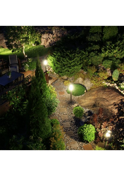 Bahçe LED Armatür Paslanmaz Dekoratif Dış Mekan Aydınlatma Lamba Spot Gösteri Sıcak Beyaz A-1304 12W 220V IP68