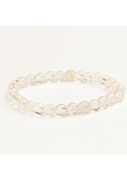 Kristal Kuvars Doğal Taş Bileklik (6 Mm) – Ruh Temizliği