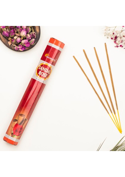 Sandal & Gül Aromalı Premium Çubuk Tütsü