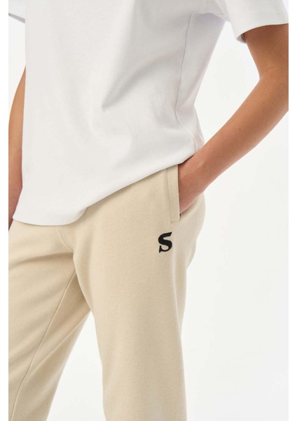 S Logo Supersoft Kadın Eşofman Altı - Parşömen Bej modelleri
