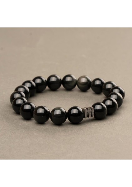 Obsidyen Doğal Taş Bileklik (10 Mm) – Ruh Temizliği fiyatları