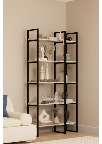 Dekoratif Raf Mobilya Kitaplık Çok Amaçlı Metal Mobilya Raf Stant modelleri