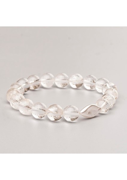 Kristal Kuvars Doğal Taş Bileklik (10 Mm) – Berrak Güç fiyatları