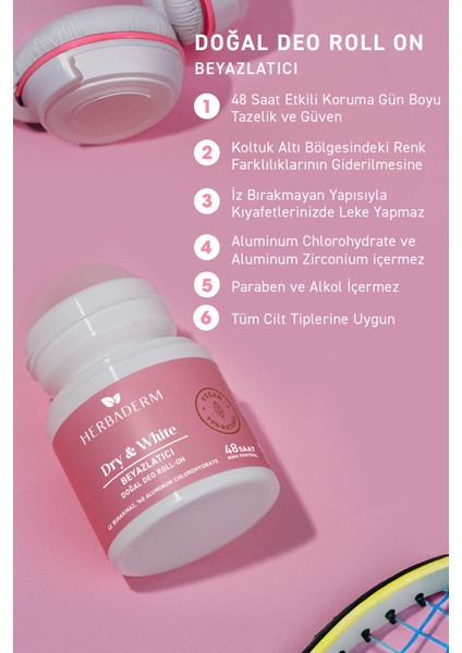 Beyazlatıcı Doğal Deo Roll-On 50 ml modelleri
