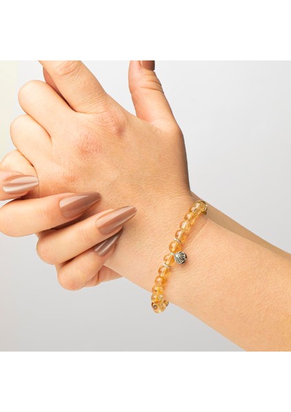 Sitrin Doğal Taş Bileklik (6 Mm) – Ruh Işıltısı modelleri