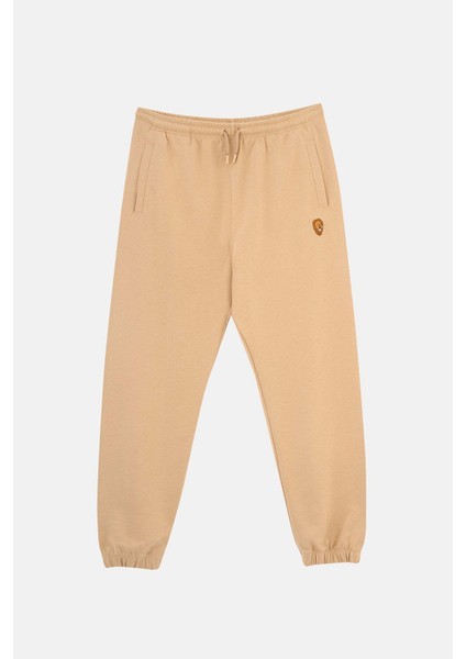 Aslan Soft Fleece Erkek Eşofman Altı - Latte