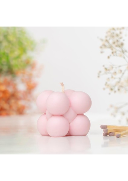 Bubble Temalı Vegan Soya Mumu