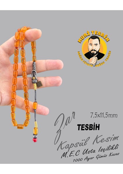 1000 Ayar Gümüş Kazas M.emin Ceylan Zar Kapsül Kesim 7,50X11,50