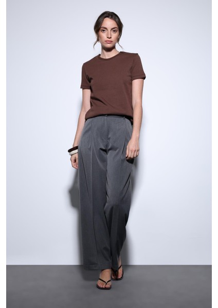 Kahve Basic Kadın T-Shirt fiyatları