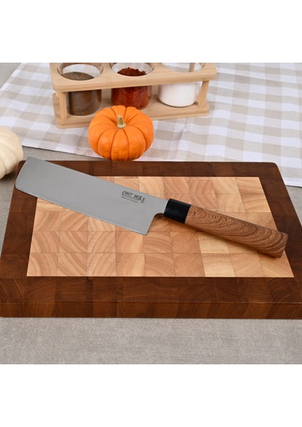 Asya Serisi 2 Parça Şef Bıçağı Seti -Santoku -Nakiri modelleri
