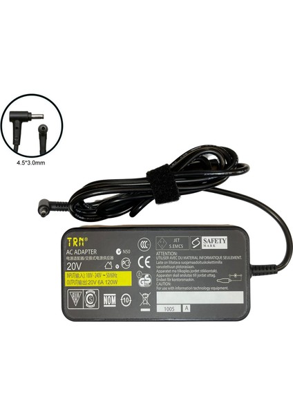 Msi 120W 20V 6A 4.5*3.0mm Laptop Adaptör Şarj Aleti