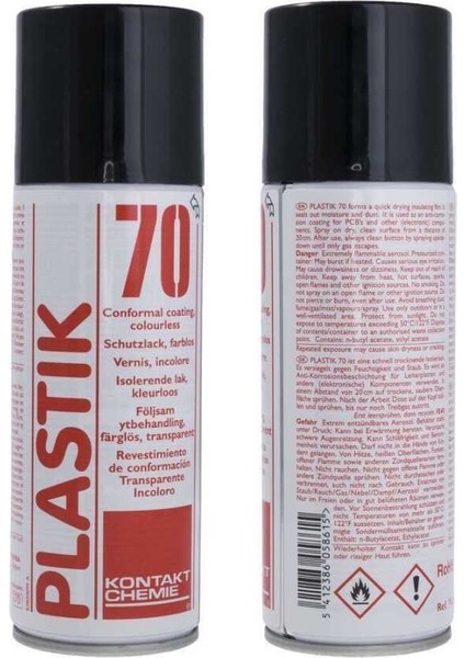 Plastik 70 - Konformal Koruyucu Kaplama Spreyi 400ML fiyatları