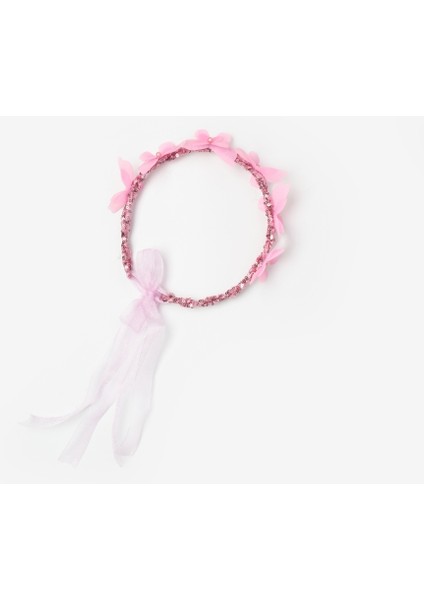 Pembe Kelebekli Kız Çocuk Helen Taç modelleri