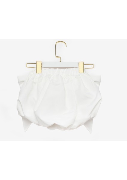 Beyaz Kız Çocuk Balon Etek - Anna