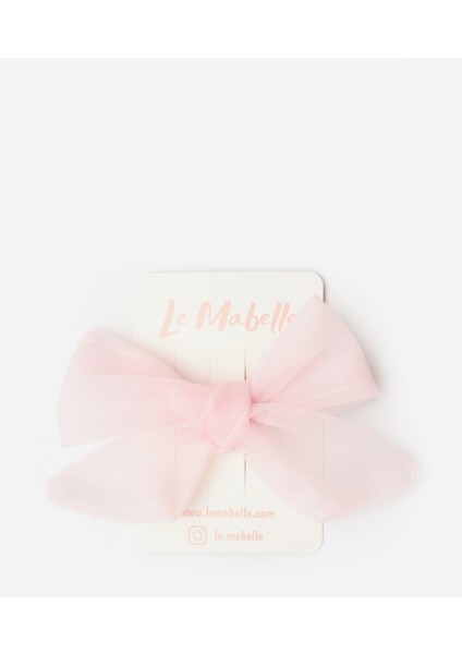 Pembe Bağlama Tül Fiyonk Kız Çocuk Klips Toka modelleri