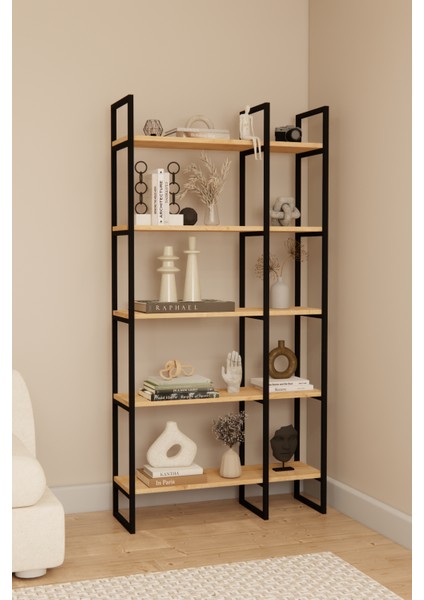 Dekoratif Raf Mobilya Kitaplık Çok Amaçlı Metal Mobilya Raf Stant