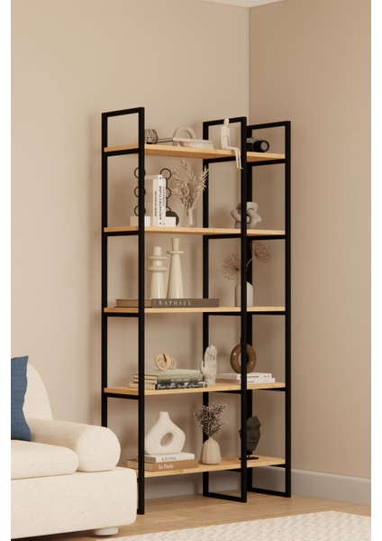 Dekoratif Raf Mobilya Kitaplık Çok Amaçlı Metal Mobilya Raf Stant modelleri