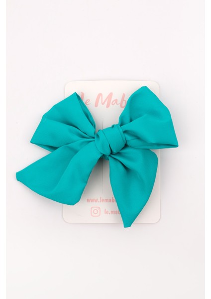 Mint Parlak Fiyonk Kız Çocuk Klips Toka modelleri