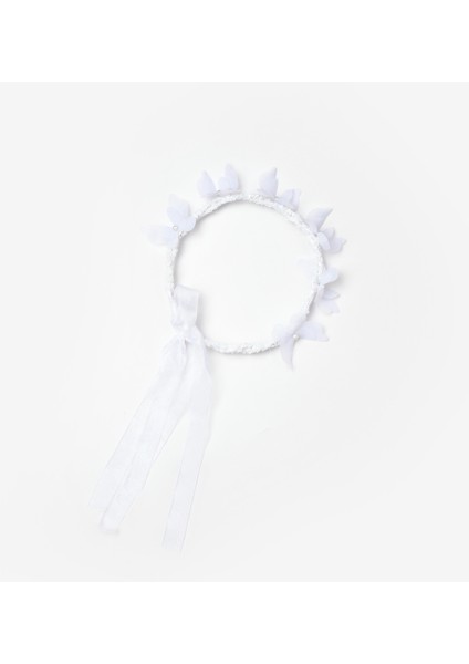 Beyaz Kelebekli Kız Çocuk Helen Taç fırsatları