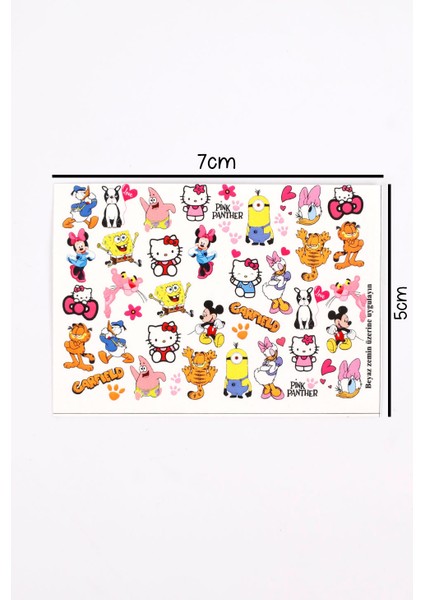 Çok Renkli Hello Kity Kız Çocuk Tırnak Sticker indirimleri