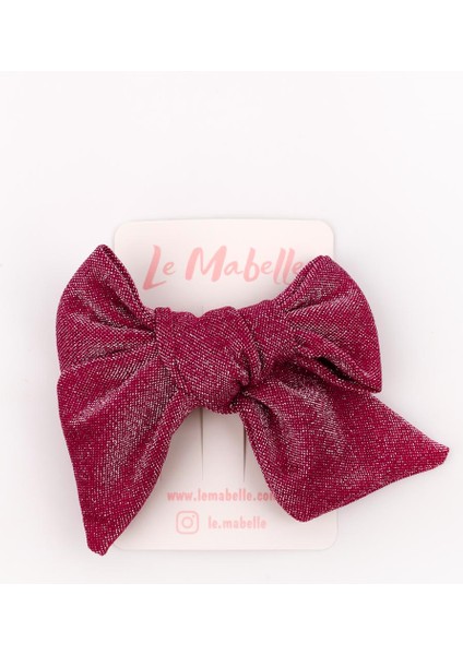 Fuşya Simli Fiyonk Kız Çocuk Klips Toka modelleri