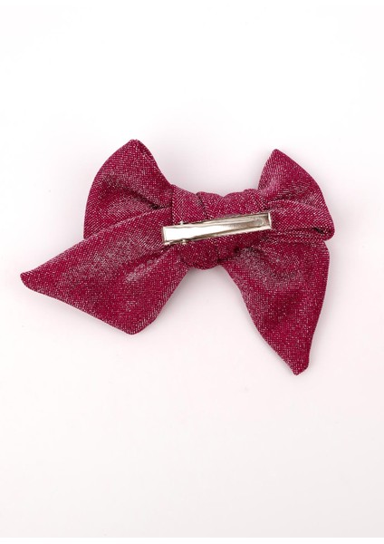 Fuşya Simli Fiyonk Kız Çocuk Klips Toka fırsatları