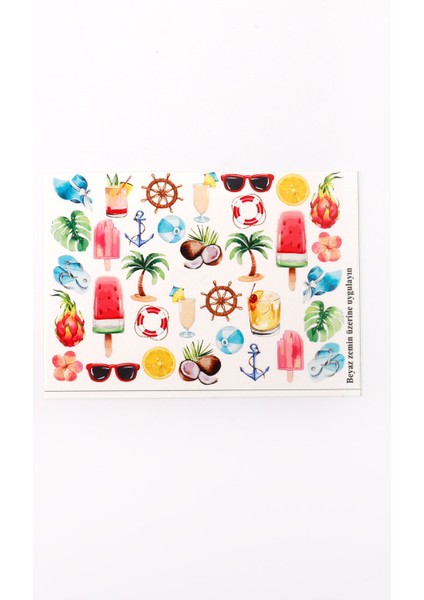 Çok Renkli Yaz Kız Çocuk Tırnak Sticker fırsatları