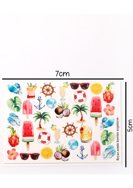 Çok Renkli Yaz Kız Çocuk Tırnak Sticker indirimleri