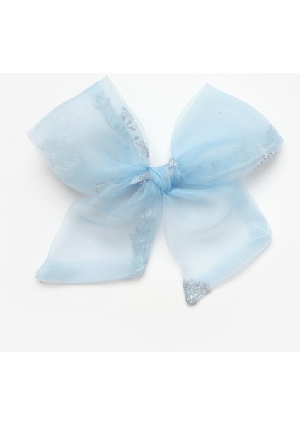 Mavi Kar Tanesi Desenli Organze Kız Çocuk Klips Toka fiyatları