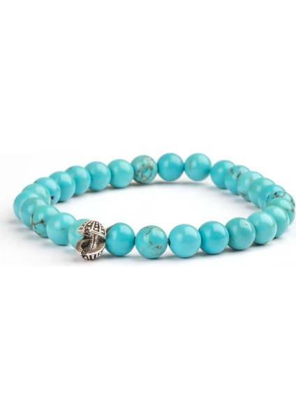 Turkuaz Doğal Taş Bileklik (6 Mm) – Ruh Mavisi