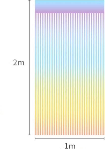 Çok Renkli Parlak Saçak Perde Parti Süsü