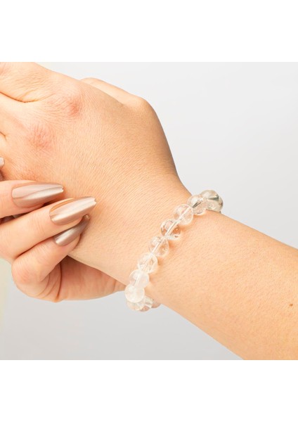 Kristal Kuvars Doğal Taş Bileklik (10 Mm) – Işık Taşı modelleri
