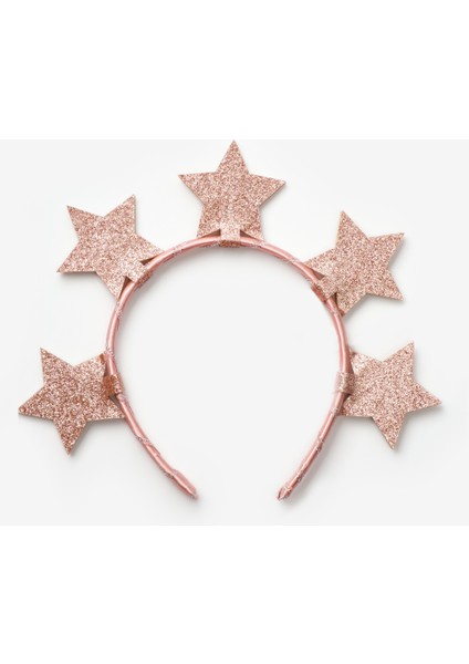 Rose 5'li Yıldız Figürlü Kız Çocuk Taç