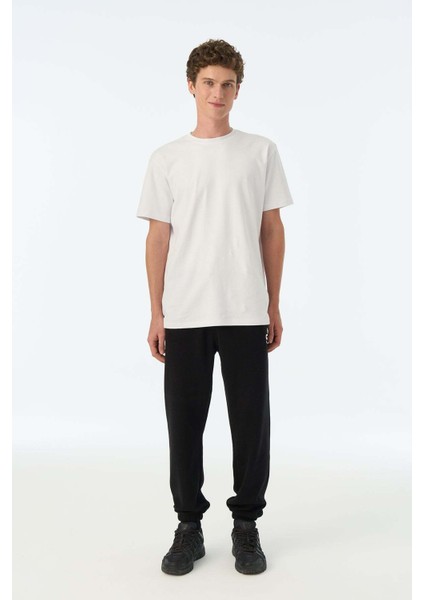 Logo Supersoft Erkek Eşofman Altı - Siyah