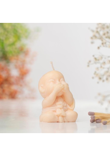 Bilmiyorum Buddha Temalı Doğal Soya Mum