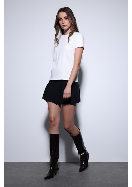 Ekru Basic Kadın T-Shirt fırsatları