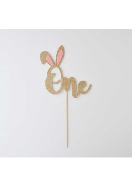 Altın Tavşan Kulaklı One Pasta Süsü fiyatları