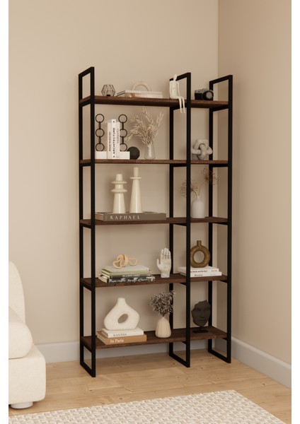 Dekoratif Raf Mobilya Kitaplık Çok Amaçlı Metal Mobilya Raf Stant