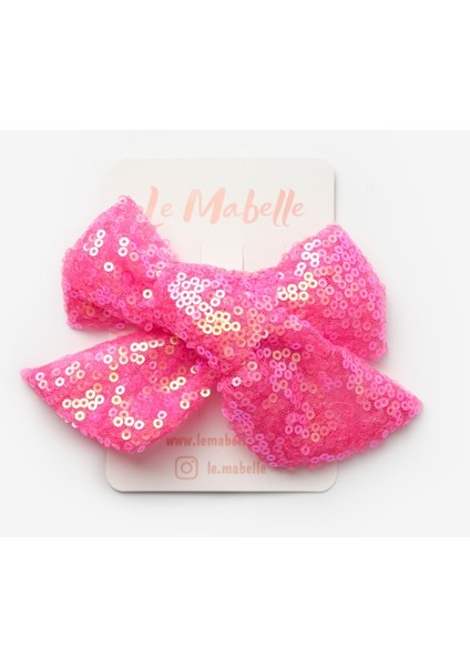 Fuşya Payetli Kız Çocuk Klips Toka modelleri