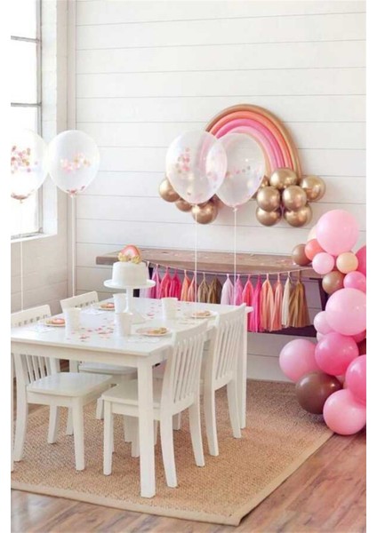 Şeffaf 4'lü Konfetili Balon Set fiyatları