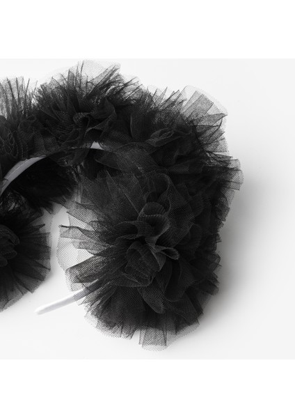 Siyah Tül Ponponlu Kız Çocuk Taç fırsatları
