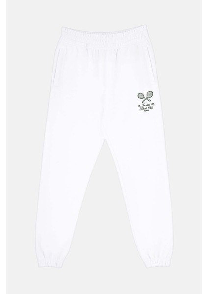 Tennis Club Supersoft Kadın Eşofman Altı - Beyaz modelleri