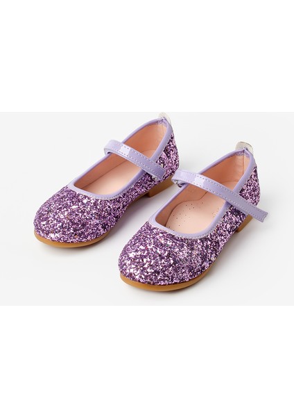 Lila Simli Cırtlı Kız Çocuk Ayakkabı fırsatları