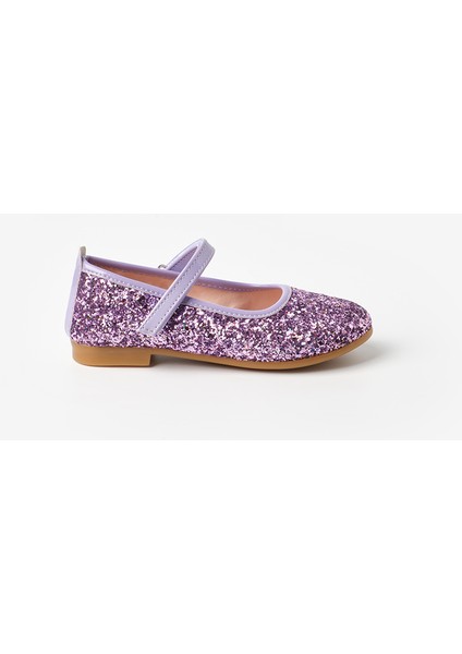 Lila Simli Cırtlı Kız Çocuk Ayakkabı indirimleri