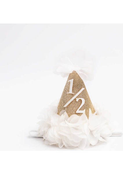 Beyaz 1/2 Yaş Huni Bebek Taç