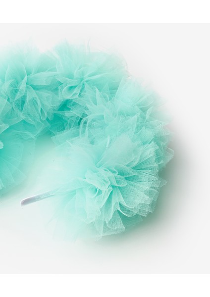 Mint Tül Ponponlu Kız Çocuk Taç fırsatları