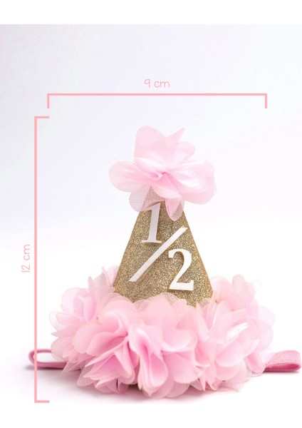 Pembe 1/2 Yaş Huni Bebek Taç modelleri