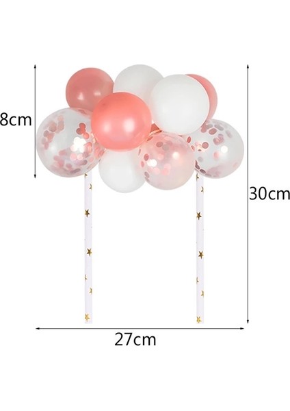 Rose Balon Pasta Süsü Doğum Günü Partisi ve Özel Gün Kutlamaları İçin Şık Tasarım fiyatları